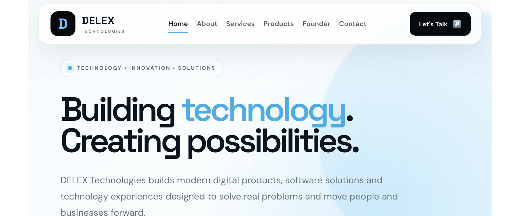 DELEX Technologies website